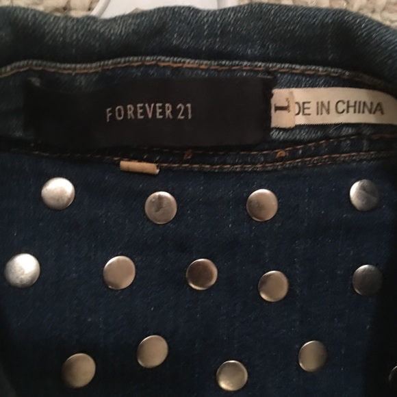 Gold Studded Jean Jacket - Picture 4 of 4