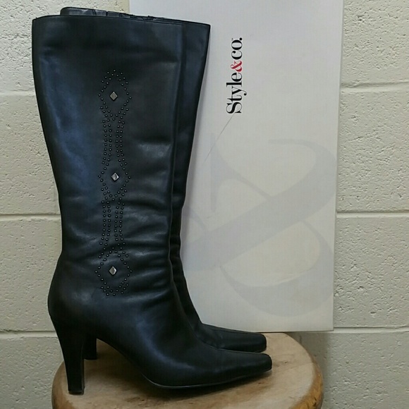 Style & Co. Shoes - Style & Co. Leather Boots