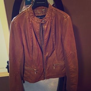 Wilson Leather -- Black Rivet Leather Jacket