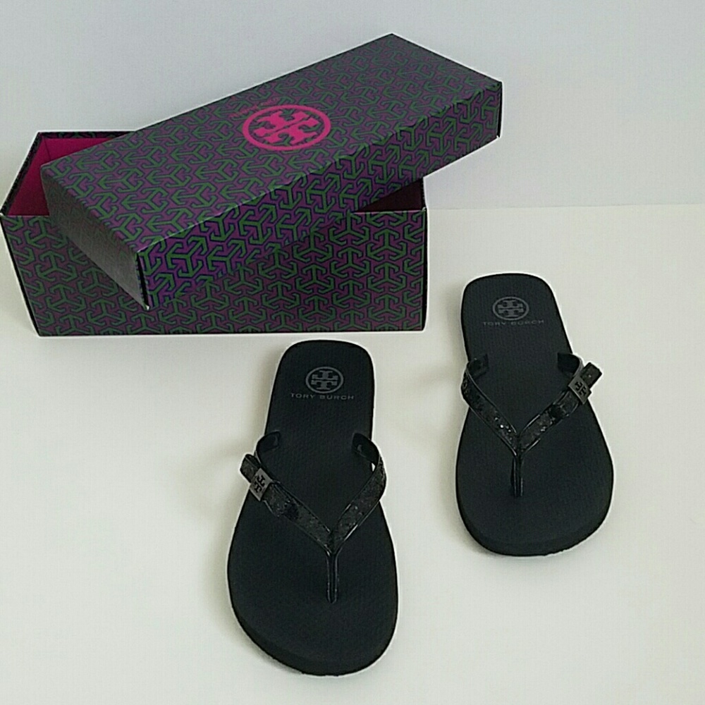 Tory Burch Carey Glitter Flip Flop