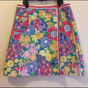 Lily Pulitzer floral cotton skirt