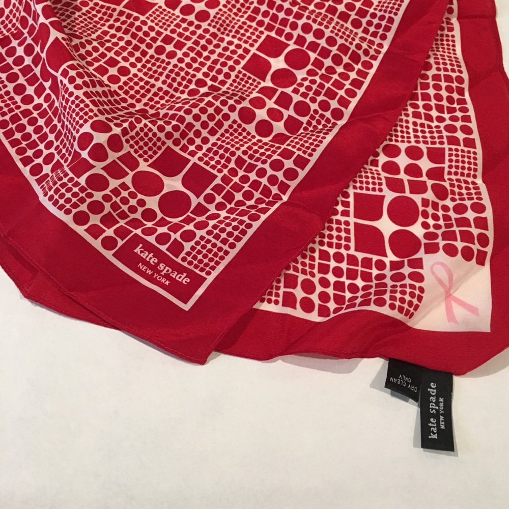 Kate Spade Breast Cancer Awareness Scarf - Picture 2 of 6