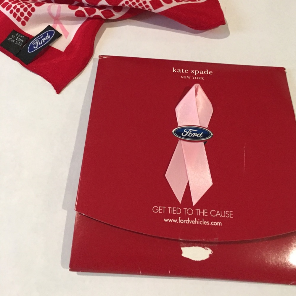 Kate Spade Breast Cancer Awareness Scarf - Picture 4 of 6