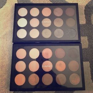 MAC neutral warm and neutral cool X15 palettes