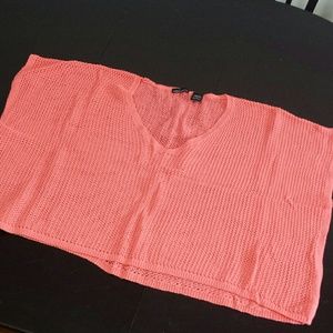 Oversized Knit Crop Top