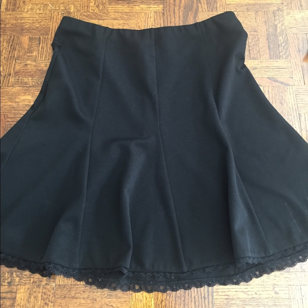 Black Knee Length Skirt