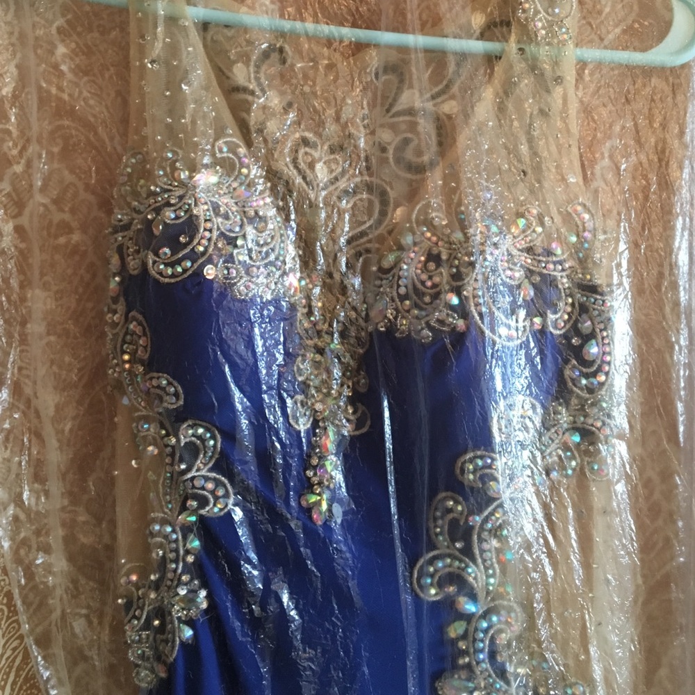 Blue prom dress