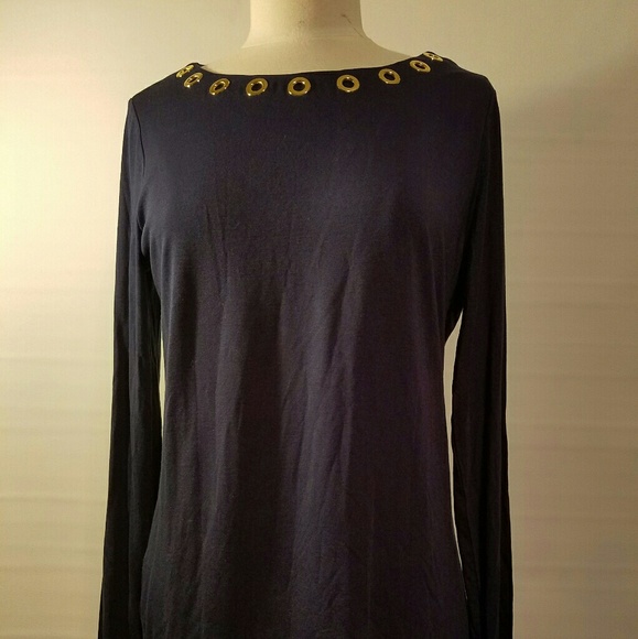 Casual grommet detail sweaters long sleeve. - Picture 1 of 5