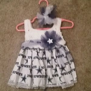 Handmade Dallas Cowboys dress