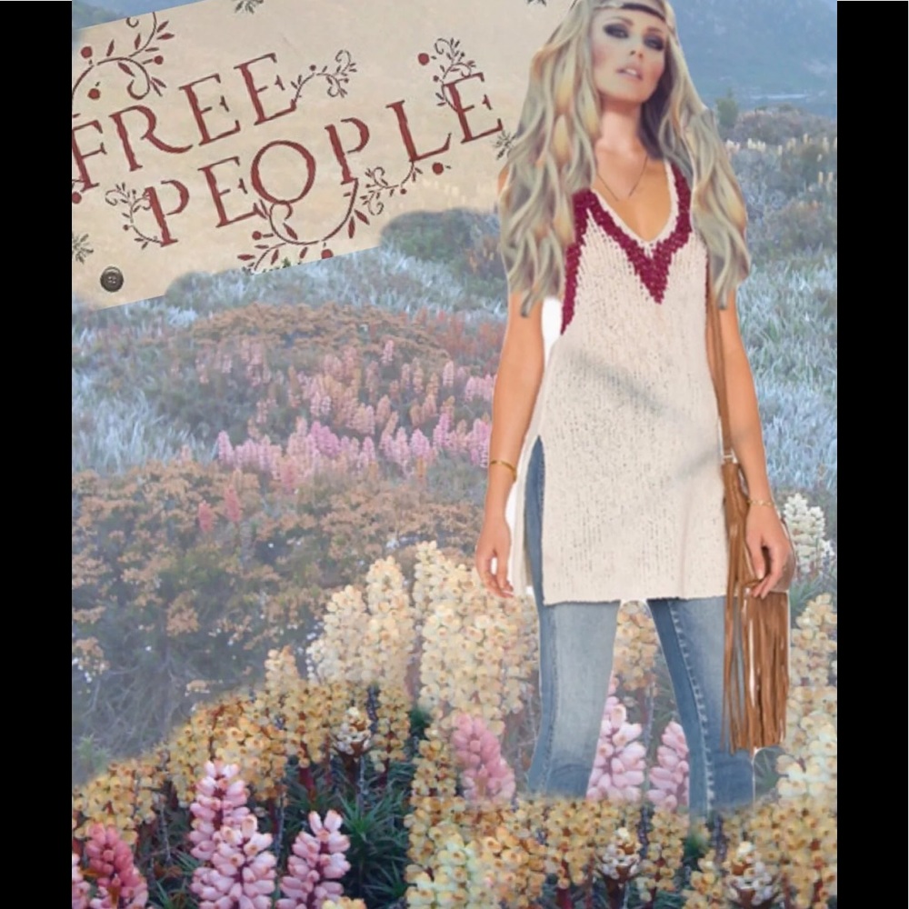 ✌️Free People✌️ Hold On Knit Tunic Sweater Size: L