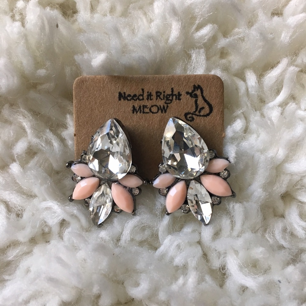 💜3 for $10💜Pink raindrop earrings