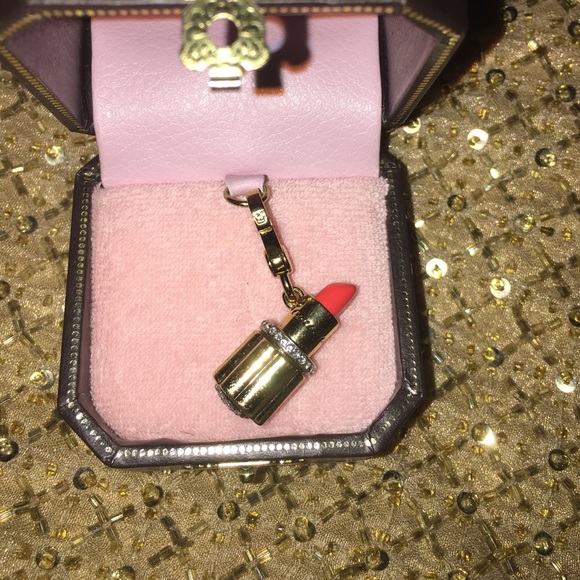 EXTREMELY RARE (RED) Juicy Coral Lipstick Charm - Picture 1 of 1