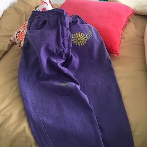 Fab purple cropped'topless'vintage denim