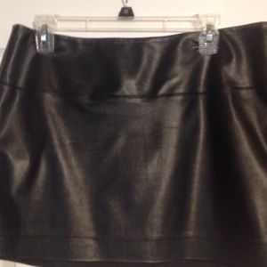 Express leather skirt