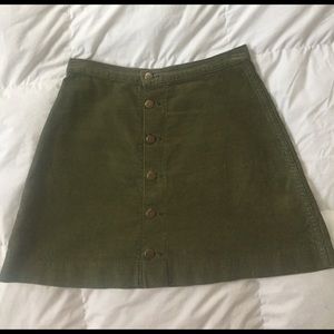 American Apparel button down skirt