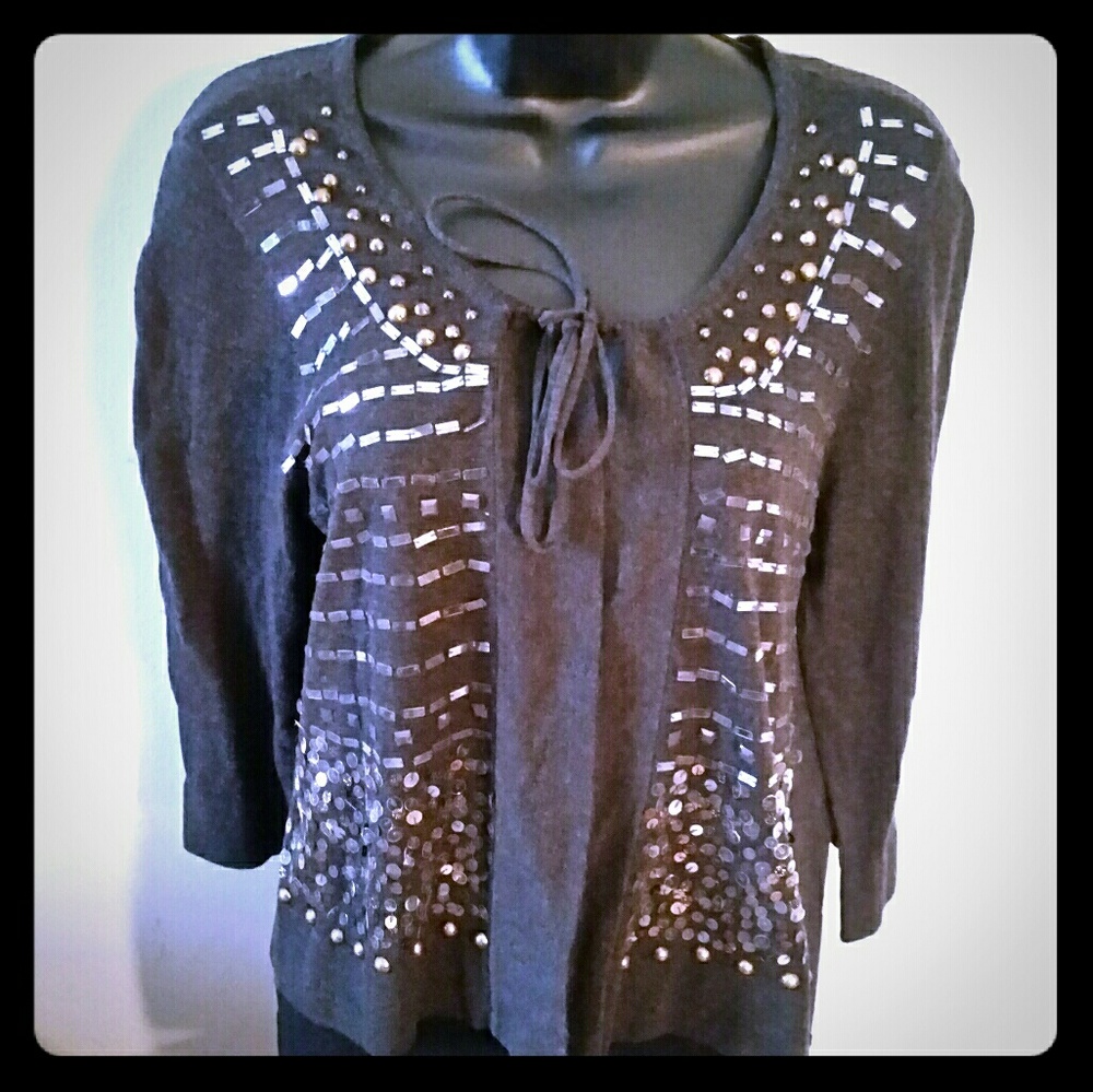 Banana Republic Beaded Sweater
