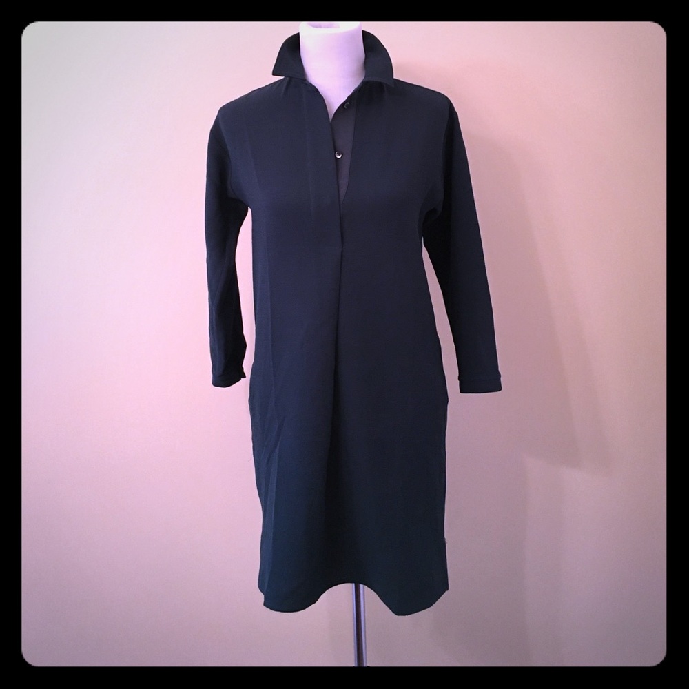 Hunter Green Madewell Shirt Dress