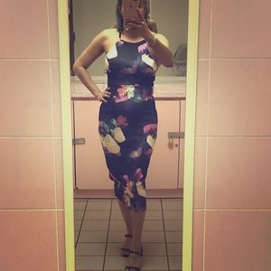 New! Floral midi dress