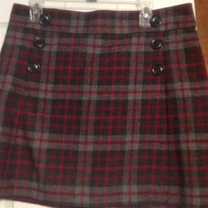 Plaid gap midi skirt