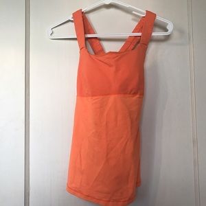 Lululemon Size 2 Orange Tank