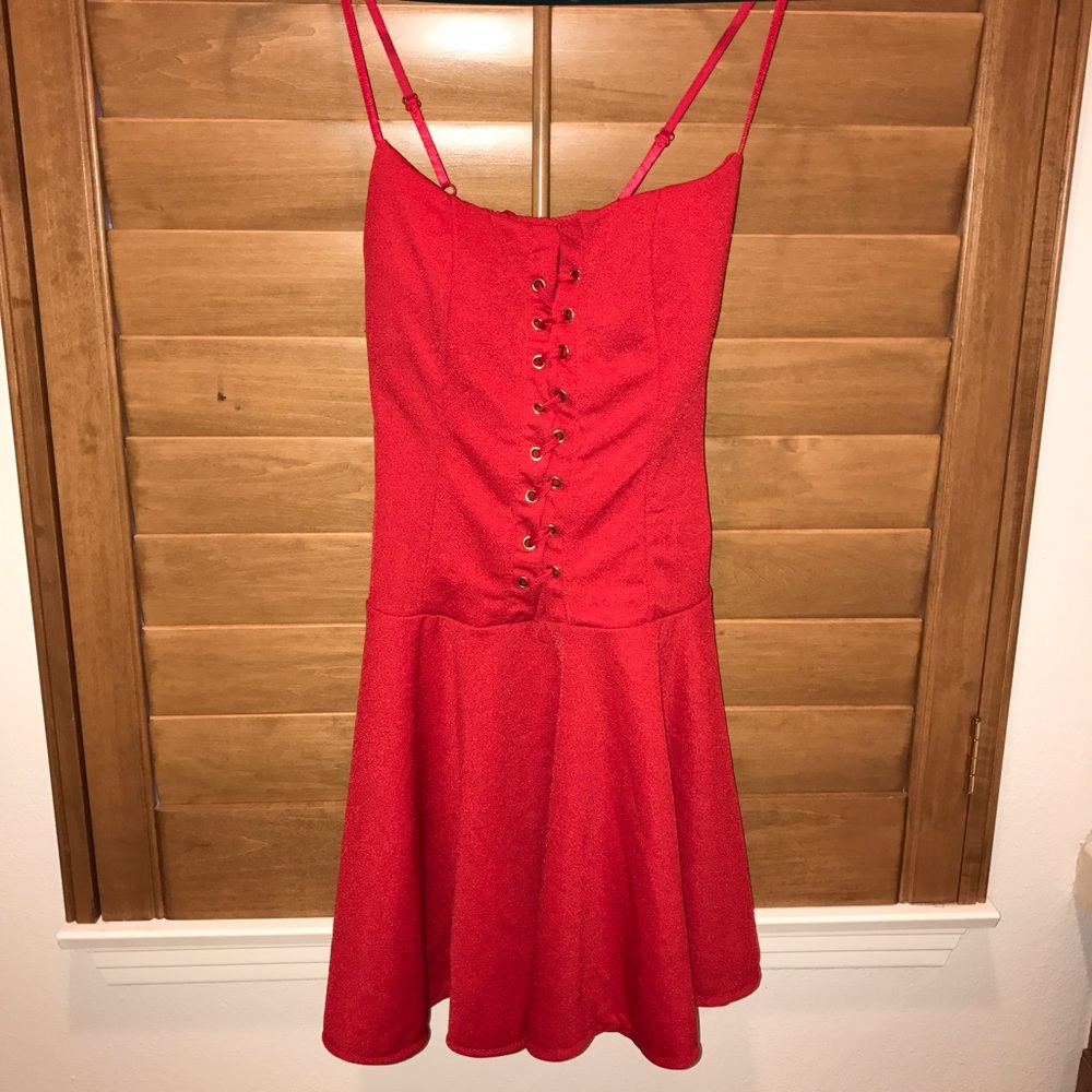 Red Flowy Summer Dress