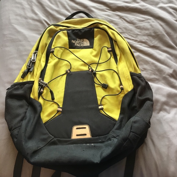 north face jester backpack yellow