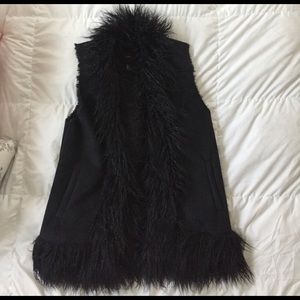 Faux fur vest