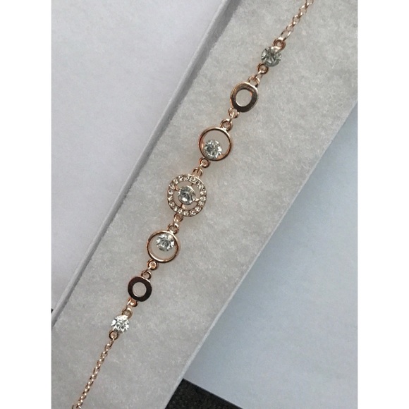 18k Rose Gold and Crystal Bracelet - Picture 4 of 4