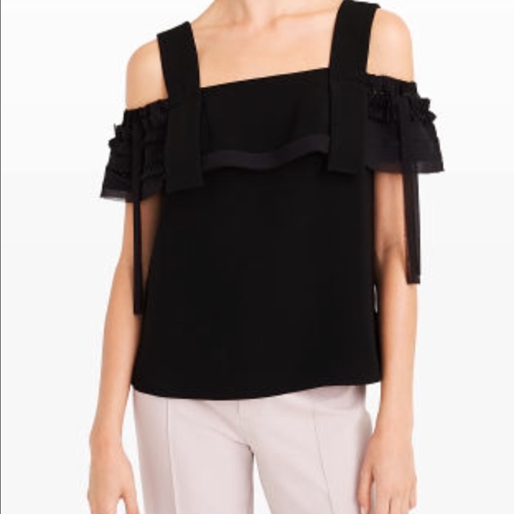 Club Monaco "Sihon" cold shoulder top