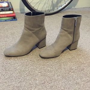 Zara Taupe Suede Boots