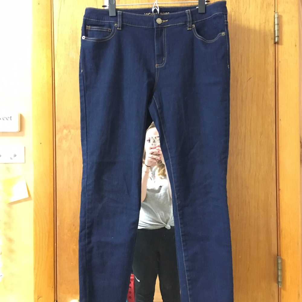 Michael Kors Dark Wash Skinny Jeans