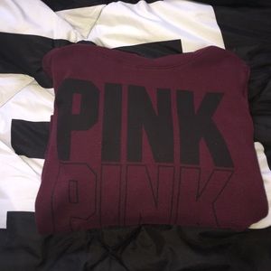 Maroon PINK hoodie