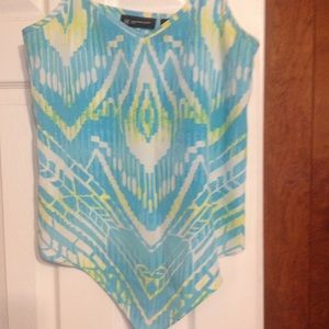Blue Inc Tank blouse like new size 10P