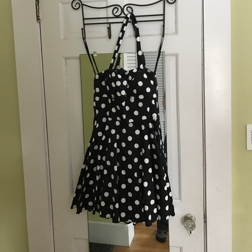 ModCloth Polka Dot Skater Dress