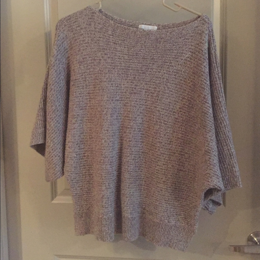 Large loose fitting 3/4 sleeve sweater