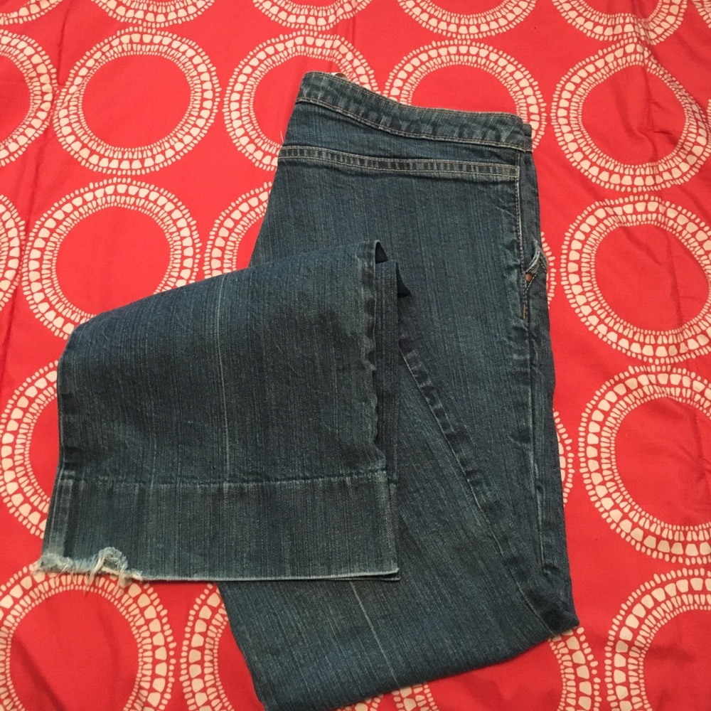 Gap Ultra Low Rise Flare Denim