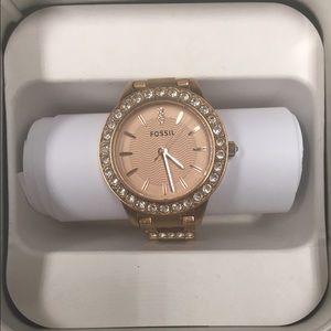 Rose Gold Fossil Watch