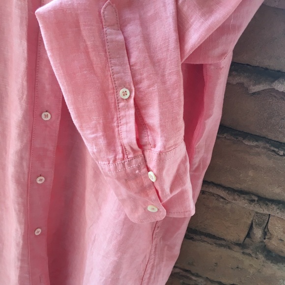 J.CREW Long cotton-linen boy shirt in crosshatch - Picture 6 of 6