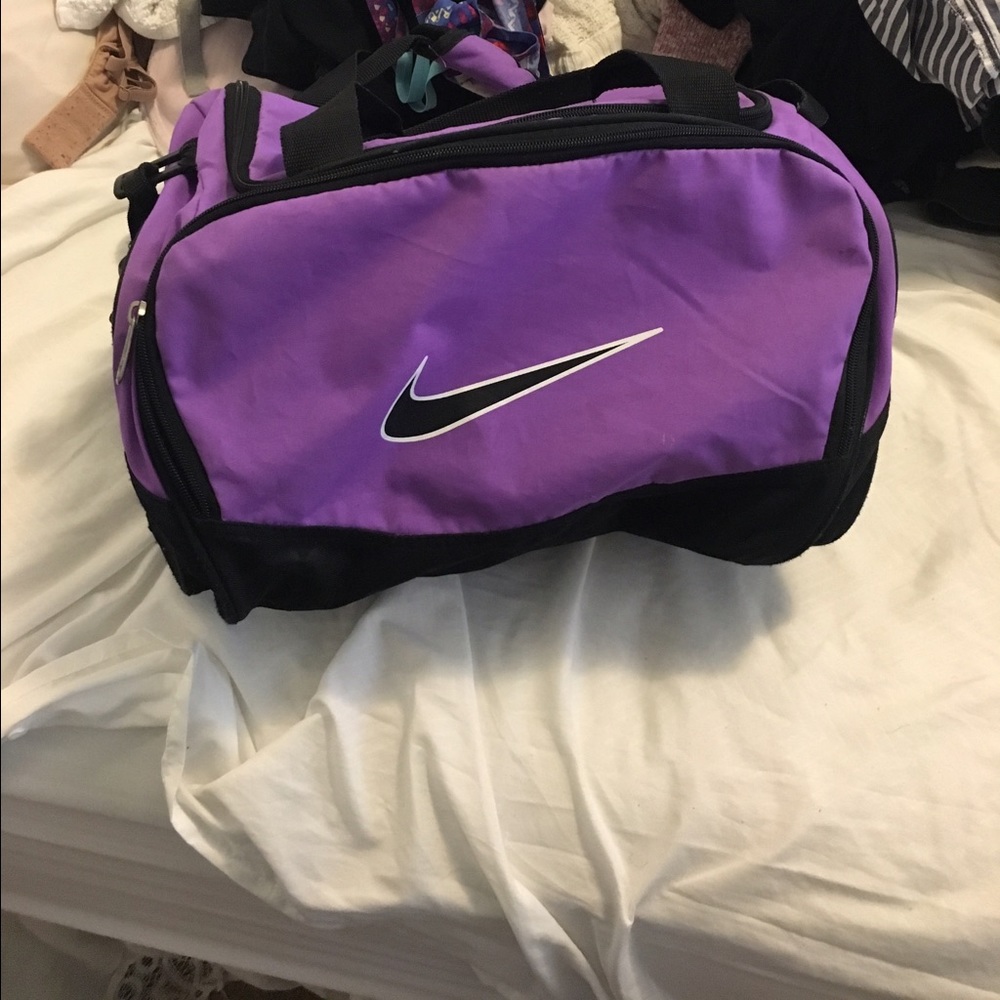 Purple Nike gym bag