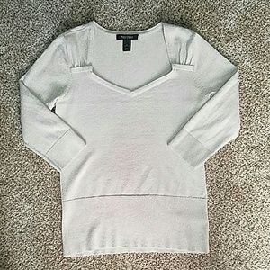 White House Black Market Gold Sparkly Top M