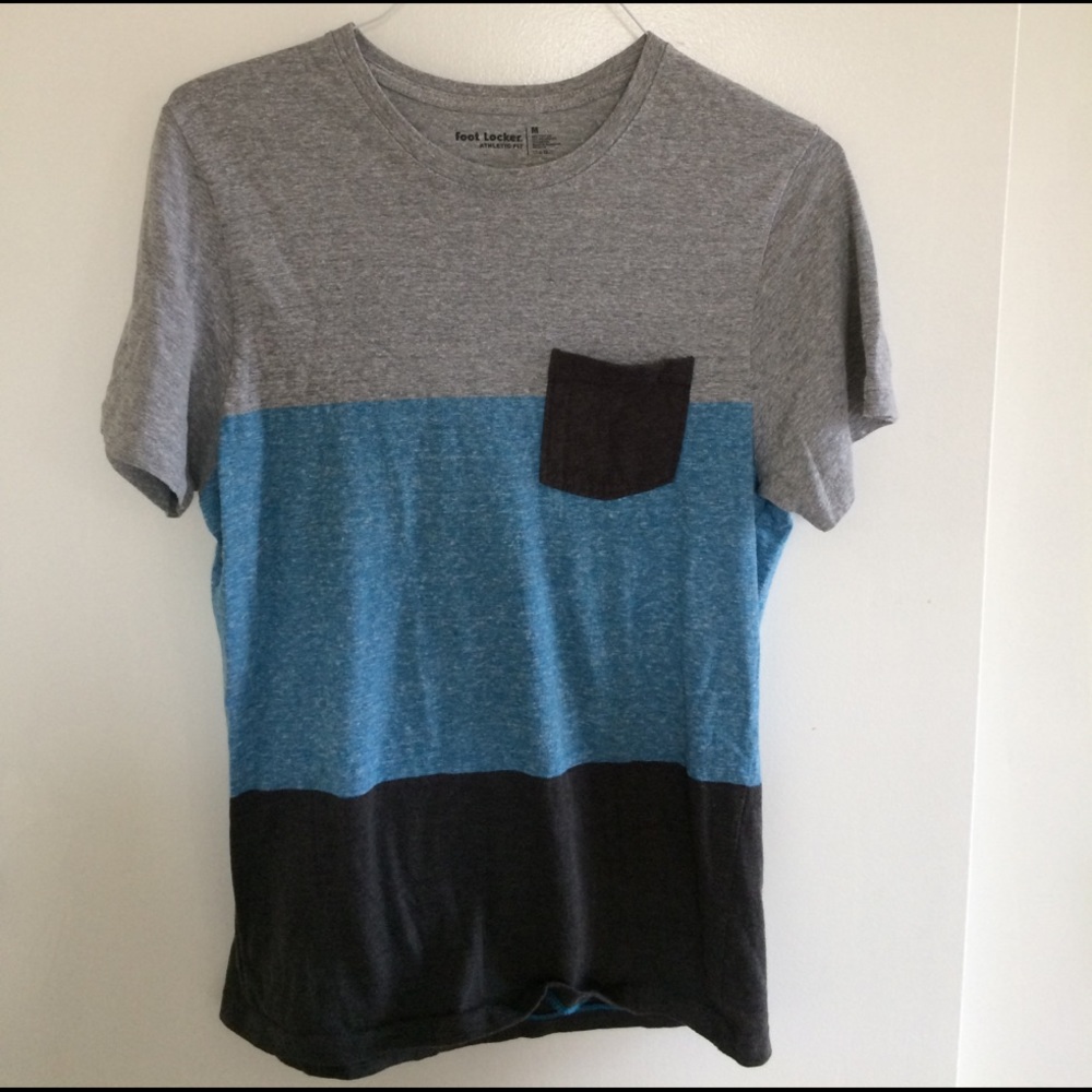 Foot Locker blue & grey contrast tee