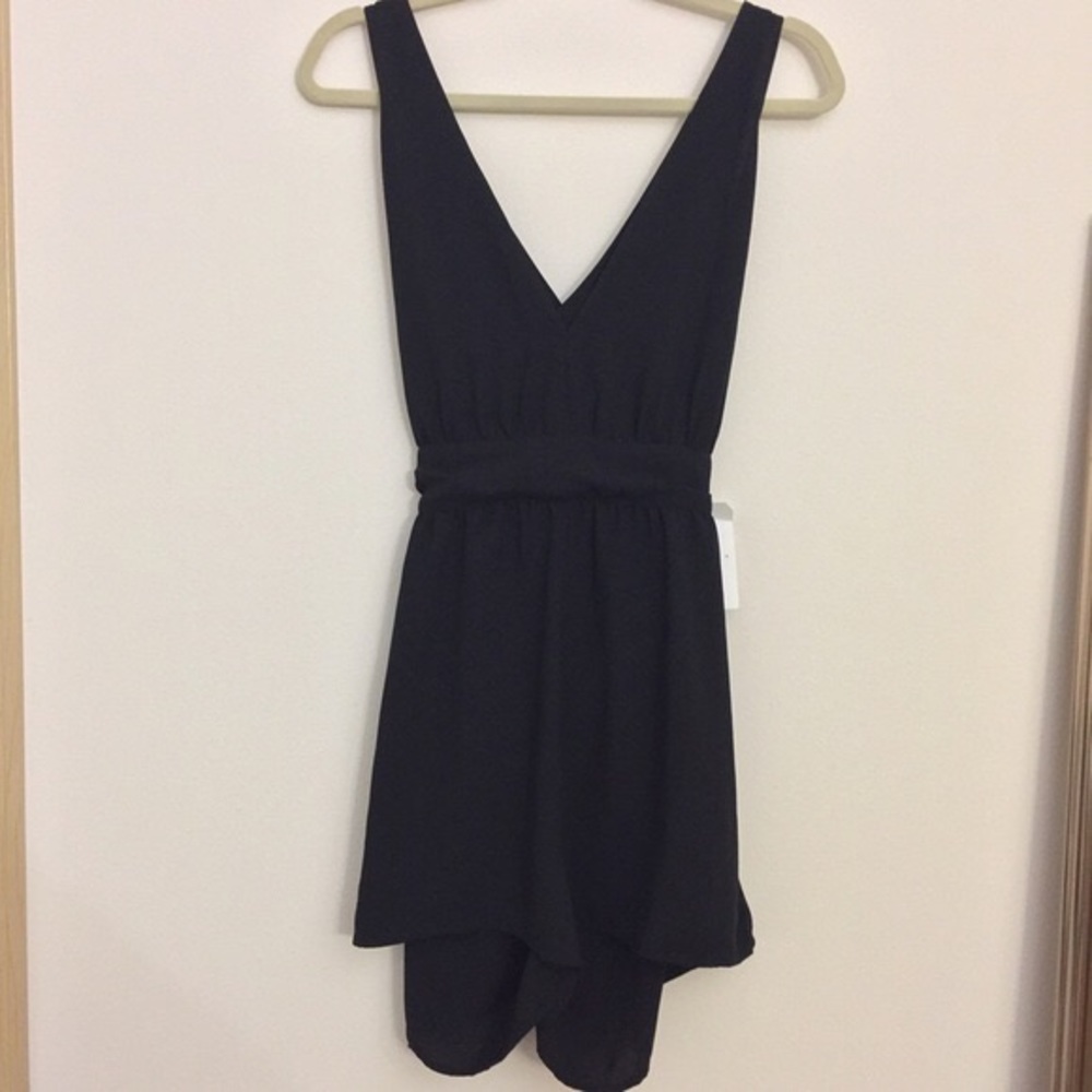 Black Flowy Leith Romper