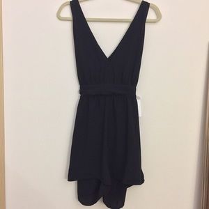 Black Flowy Leith Romper