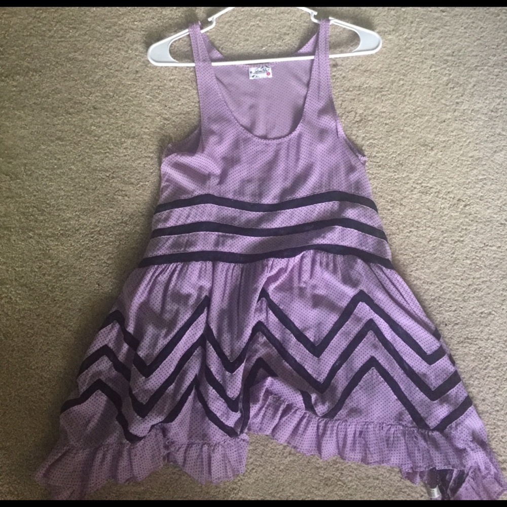 Free People Voile and Lace Trapeze Slip
