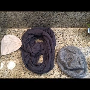 Infinite charcoal Scarf & Beanies accessories Lot