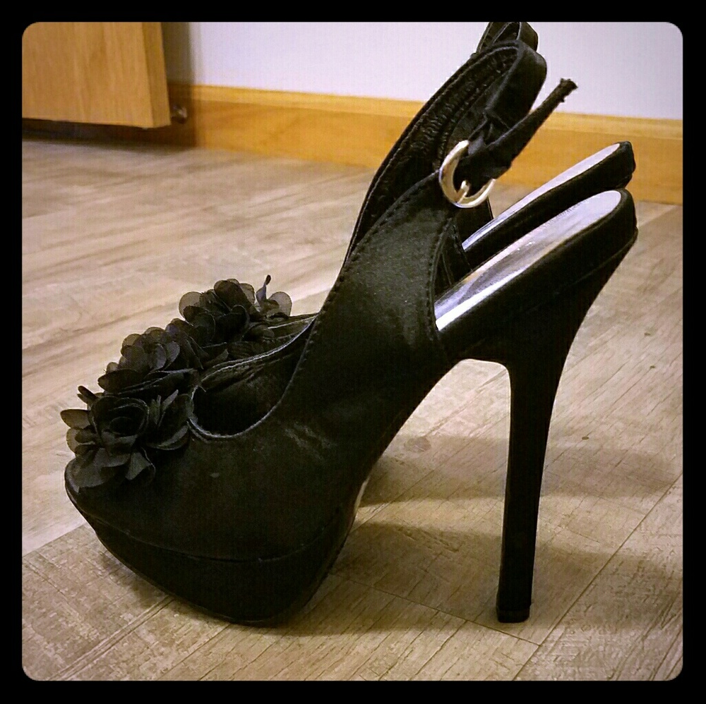 Black high heels