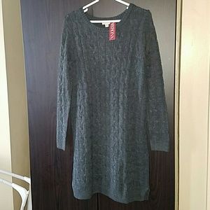 Charcoal gray Merona long sweater dress
