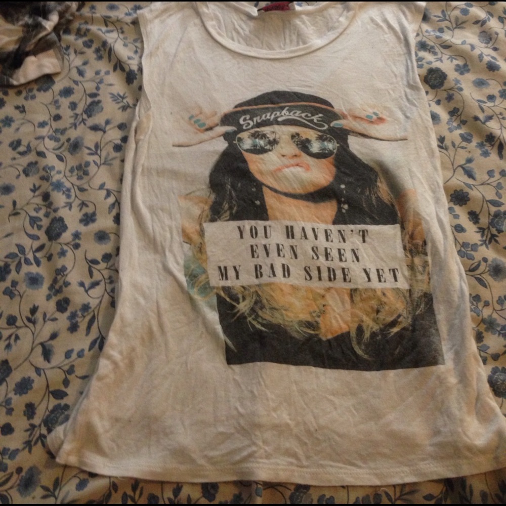 Screen printed tank top