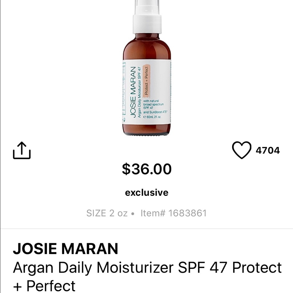 Josie Maran Argan Moisturizer Perfect + Protect