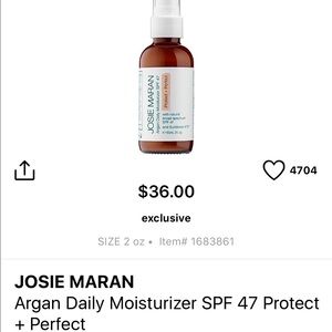 Josie Maran Argan Moisturizer Perfect + Protect